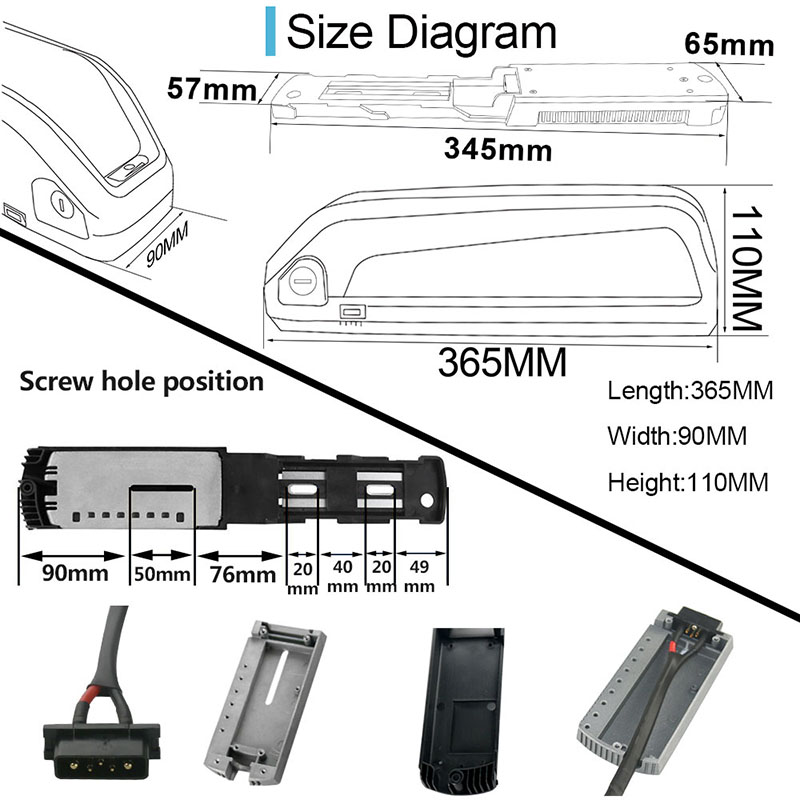 Hailong Downtube E‑Bike Lithiu - đánh giá và giá Ebike Battery 48V 20Ah Hailong