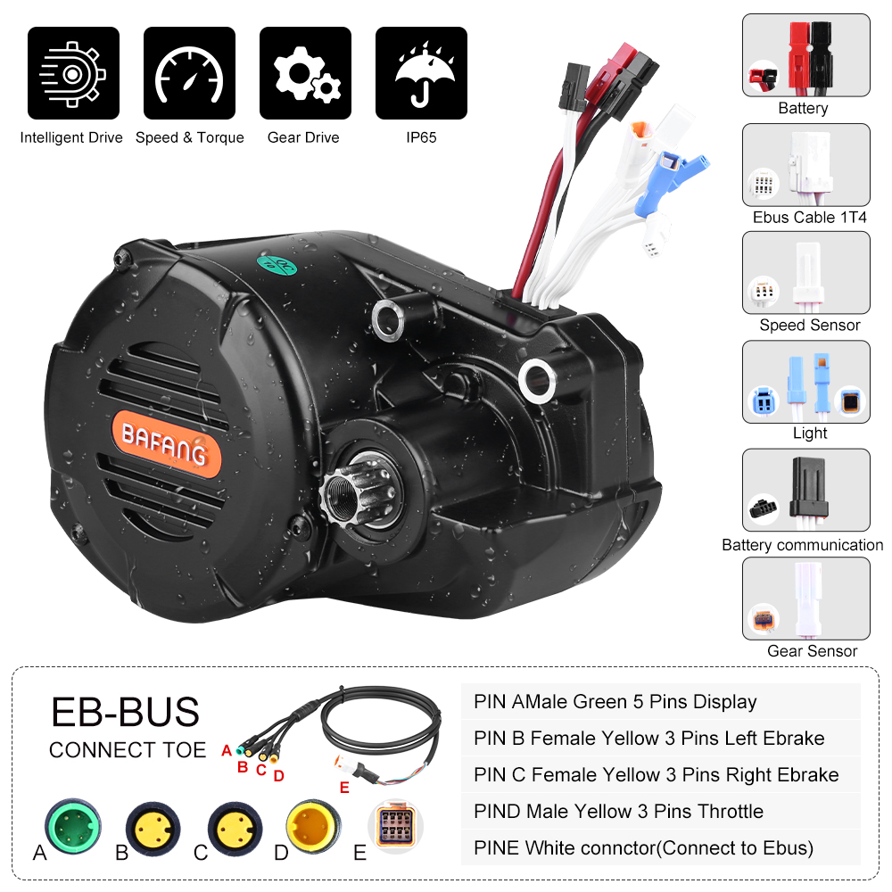 Bafang M620 G510 1000W Mid Dri - đánh giá và giá Mid Drive Motor Kit 52V 1000W