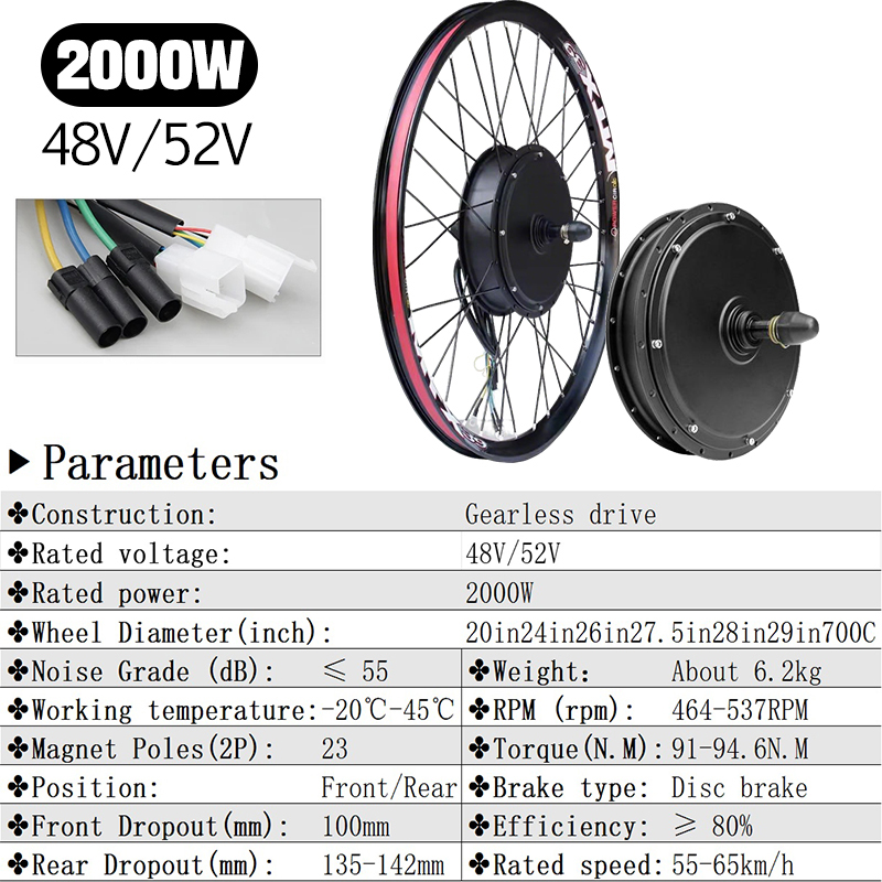 72V 5000W E-Bike Conversion Ki - đánh giá và giá Ebike Conversion Kit 72V 3000W