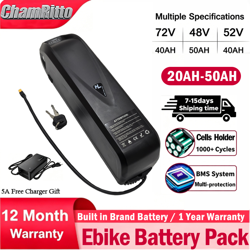 72V60V 48V 20AH 52V 36V 30AH 4 - đánh giá và giá Ebike Battery 48V 20Ah Hailong