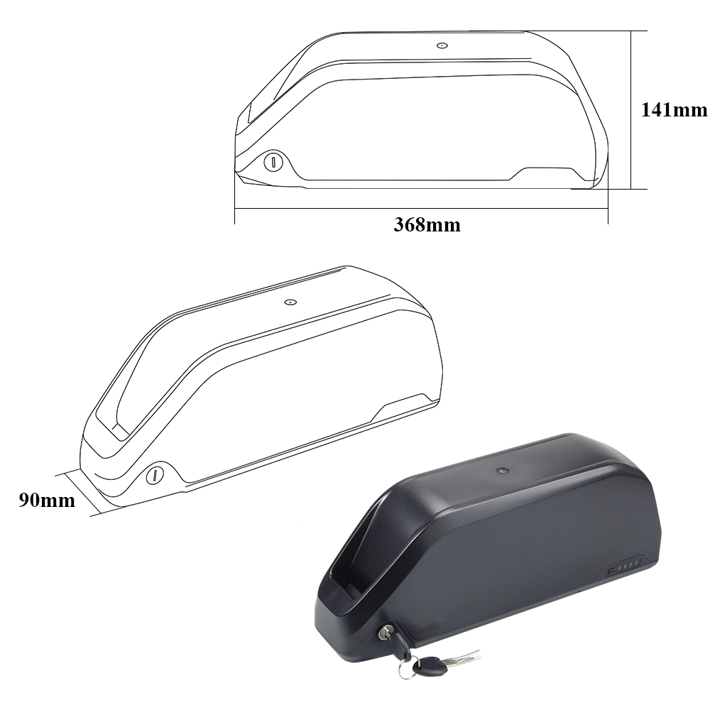 48 Volt Hailong E-Bike Battery - đánh giá và giá Ebike Battery 48V 20Ah Hailong