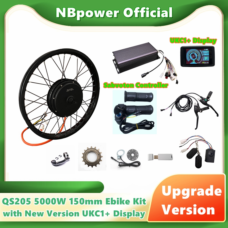 NBpower/QS205 5000W V3 150mm R - đánh giá và giá 72V 5000W Hub Motor Kit