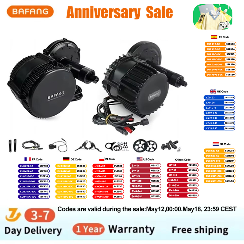 Bafang BBSHD 1000W 52V 48V 68m - đánh giá và giá Bafang Bbshd 1000W Conversion Kit