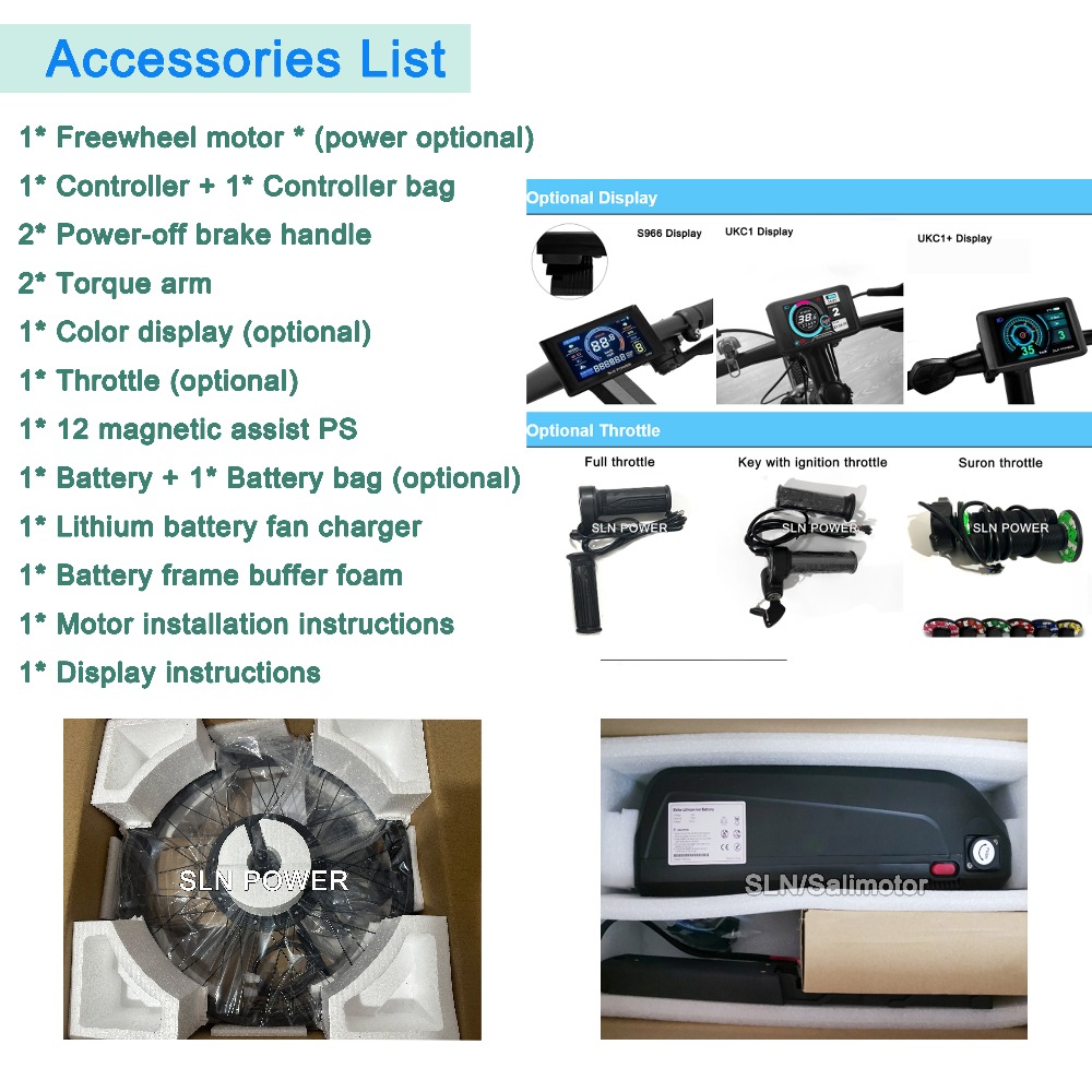 MTX 36V 48V 52V 60V 72V  2000W - đánh giá và giá Ebike Conversion Kit 72V 3000W