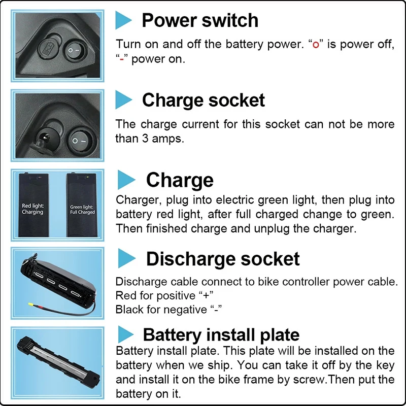 Cham 36 60 52v 48v 72v 45ah 60 - đánh giá và giá Ebike Battery 48V 20Ah Hailong