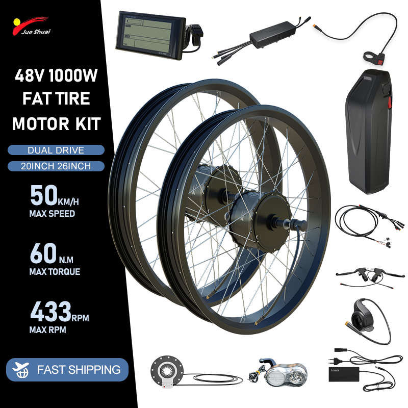 48V 2000W E-bike Fat Tire Conv - đánh giá và giá Fat Tire Ebike Conversion Kit 2000W