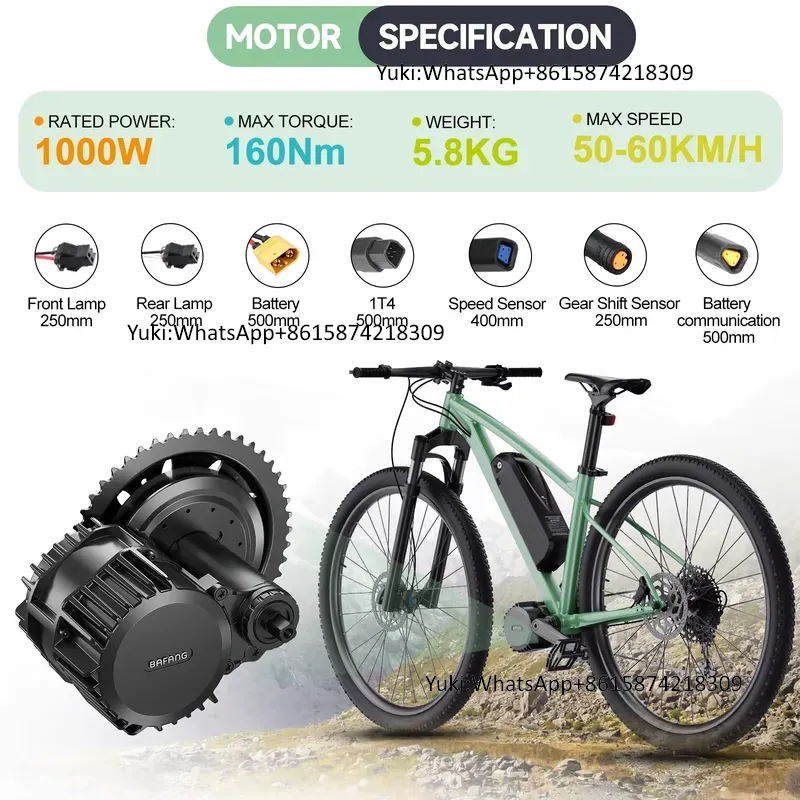 Mid Drive Motor BBSHD 1000W 48 - đánh giá và giá Mid Drive Motor Kit 52V 1000W