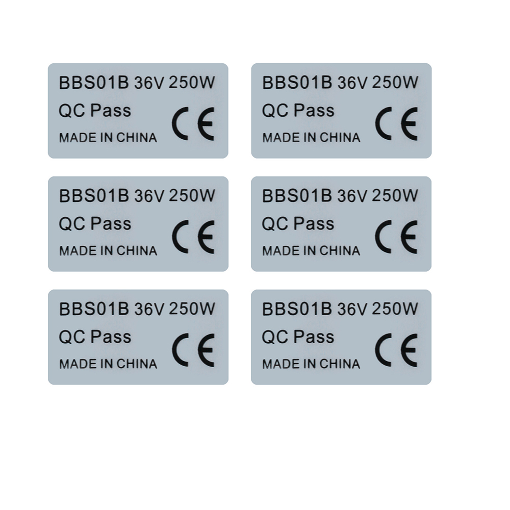 6pcs 36V 250W 48V 750W Sticker - đánh giá và giá Bafang Bbs02B 48V 750W Mid Drive Kit