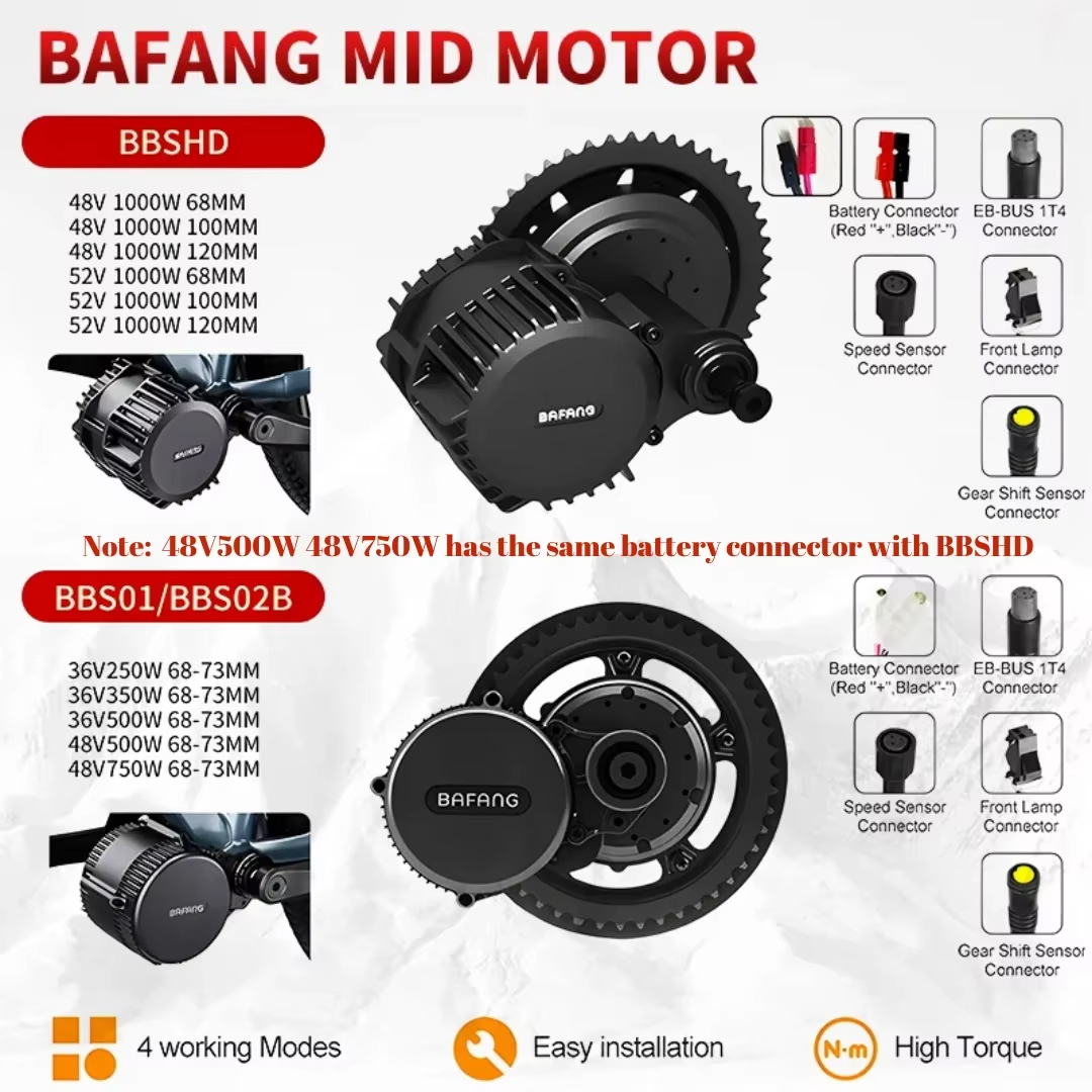 BAFANG 1000W BBSHD Mid Drive M - đánh giá và giá Mid Drive Motor Kit 52V 1000W