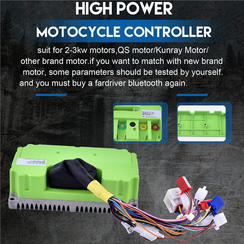 Fardriver 48V-72V 80A 3KW Sine - đánh giá và giá Sine Wave Controller 48V 72V 80A